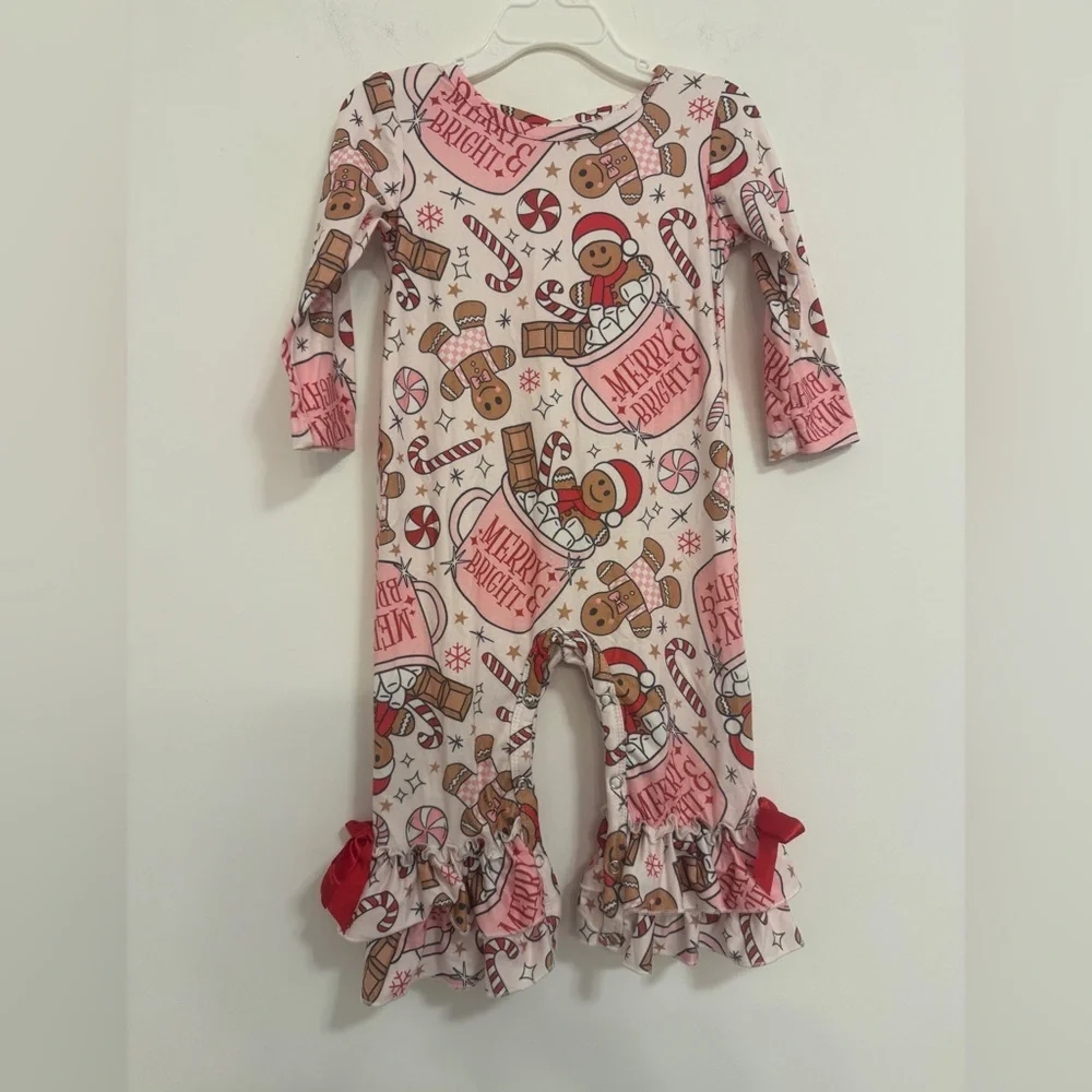 Marie Nicole Festive Gingerbread 12-18 One Piece